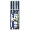 Image de Staedtler Lumocolor permanent S F M B DRY SAFE 31-9WP4GS Marqueur permanent noir résiste à leau: oui