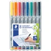 Image de STAEDTLER Lumocolor 316 Feutres non permanents OHP   8 couleurs, 0,6 mm