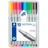 Image de Staedtler Boîte De 10 Stylos Fineliner Triplus