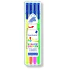Image de Staedtler Triplus Highlighter, Feutres surligneurs fluorescents à pointe ogive de 1-4 mm, Étui chevalet avec 4 surligneurs assortis, 362 CSB4