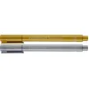 Image de Staedtler Metallic Marker, Feutres à encre métallique pour loisirs créatifs et écriture stylisée, Encre pigmentée à base d'eau, Largeur de trait 1-2 mm, Étui blister avec 2 couleurs, 8323-S BK2, argent 