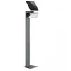 Image de STEINEL LED lampe de jardin XSolar GL-S anthracite | lampe d'allée solaire réglable en hauteur, détecteur de mouvement, veilleuse