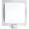 Image de Steinel L20 S 566814 Applique extérieure avec détecteur de mouvement Ampoule à économie dénergie, LED E27 60 W argent
