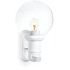 Image de Steinel L 560 S Blanc - Luminaire extérieur à détecteur de mouvement, applique murale, angle de détection 140°, E27