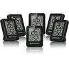 Image de BRESSER Temeo Hygro Lot de 6 Indicateurs Thermo-hygrométriques À Poser Debout Ou À Monter Au Mur, avec Indicateur De Climat De Pièce, Noir