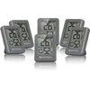 Image de BRESSER Temeo Hygro Lot de 6 Indicateurs Thermo-hygrométriques À Poser Debout Ou À Monter Au Mur, avec Indicateur De Climat De Pièce, Gris