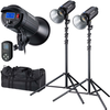 Image de Bresser Kit 2 torches LED 200W COB BR-200S -10% de remise