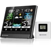 Image de Bresser MeteoTemp BF Station météo sans fil avec écran tactile, capteur extérieur sans fil, pression atmosphérique, prévisions météo, indicateur de température ambiante, température, humidité et