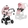 Image de hauck Poussette 2 en 1 Vision X - Avec Nacelle, Siège Réversible et Couvre-Jambes, Roues en Caoutchouc, Pliable et Compacte, Porte Gobelet, Jusqu'à 22 kg - Rose Mélange