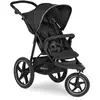 Image de hauck Poussette 3 Roues Runner 2 Tout Terrain avec Grandes Roues Gonflables, Suspension, UV 50+, Position Allongée, Fenêtre XL, Guidon Réglable, Pliable, Jusqu’à 22 kg, Noir