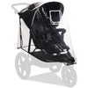 Image de hauck Habillage Pluie Universelle pour Poussette 3 Roues, Bordures Réfléchissantes, Fenêtre, Fixation Facile, Compatible Poussettes hauck Série Runner, Transparent