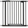 Image de hauck Barrière Sécurité Enfant Close N Stop, 84-89 cm - Barrière Escalier et Porte, avec Extension 9 cm - Fermeture Facile, Ouverture à Sans Percage, par Pression - Noir Mat