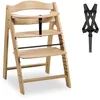Image de hauck Chaise Haute Bébé Arketa - Chaise Haute Bebe Évolutive en Bois de Chêne Durable Certifié FSC® - Pour Bébé dès 6 Mois, Réglable, avec Barre de Sécurité, Harnais 5 Points - Oak