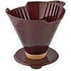 Image de Fackelmann 42270 N°4 Porte-Filtre à café Plastique Marron 15 x 16 cm
