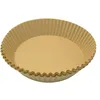 Image de Fackelmann 42687 Moule en Papier pour air Fryer, Moule pour friteuse à air Chaud, Moule pour friteuse sans Huile, Papier air Fryer, 50 pièces, Rond, Papier, 20 x 4,5 cm, Brun