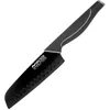 Image de Nirosta 43736 Couteau de cuisine Santoku, Couteau à découper, Lame de 16 cm, noir, Acier inoxydable, 30 x 16 cm