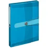 Image de Herlitz porte-documents en polypropylène, A4 dos 4 cm, bleu transparent