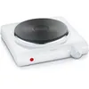 Image de SEVERIN Plaque de cuisson électrique 1 500 W, Plaque de cuisine idéale pour logement étudiant, dans le jardin ou au camping, Plaque électrique au thermostat réglable en continu, blanc, KP 1091