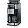 Image de SEVERIN Cafetière avec broyeur intégré 1 000 W, Machine à café programmable avec minuteur, Cafetière filtre avec verseuse en verre d'une contenance de 10 tasses, Noir/Inox, KA 4810