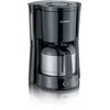 Image de SEVERIN Cafetière Filtre "Type", 1 000W, 1L, Jusqu'à 8 tasses, Verseuse inox isotherme, Porte-filtre amovible, Noir, KA 4835