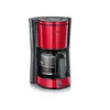 Image de SEVERIN Cafetière Filtre "Type", 1 000W, 1,4L, Juqu'à 10 tasses, Porte-filtre amovible, Système anti-goutte, Noir/Rouge, KA 4817