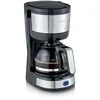 Image de SEVERIN Cafetière filtre, 750W, Jusqu'à 4 tasses, filtre permanent lavable, porte filtre amovible, Plaque chauffante, Inox/Noir, KA 4808