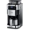 Image de SEVERIN Cafetière avec broyeur intégré 1 000 W, Machine à café programmable avec minuteur, Cafetière filtre avec verseuse isotherme d'une contenance de 8 tasses, Noir/Inox, KA 4814