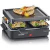 Image de SEVERIN Raclette Gril 4 pers., Compacte, Plaque Anti-adhésive 21 X 21 cm, Inclus 4 Poêlons, Revêtement Anti-adhésif, Noir, RG 2370