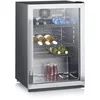 Image de SEVERIN Réfrigérateur à boissons compact, Mini bar, Pose libre, Longueur 55cm, 118L, Classe C, contient jusqu'à 56 bouteilles de 33 cl, Inox, FKS 8840