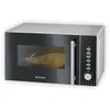 Image de SEVERIN Four à micro-ondes 20 L, 1 350 W, Four micro-onde avec fonction gril et chaleur tournante, Micro-onde avec 10 niveaux de puissance, Minuteur 95 min, Plateau tournant, Noir/Inox, MW 7773