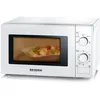 Image de SEVERIN Four à micro-ondes 20 L, 700 W pour décongeler, chauffer et réchauffer, avec 5 niveaux de puissance, Minuteur 35 min, Plateau tournant (Ø 25,4 cm), blanc, MW 7770