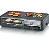 Image de SEVERIN Appareil à raclette pour 8 personnes, Plaque de cuisson avec surface de cuisson rainurée 48 x 24 cm antiadhésive, Gril raclette 1 300 W, Noir, RG 2365