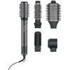 Image de Severin Brosse soufflante Multi Style 5 en 1, Brosse électrique avec 5 accessoires inclus, Sèche-cheveux, 2 brosses rondes, brosse ovale et plate, Technologie ionique, 1 500 W, Noir, WL 0683