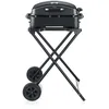 Image de SEVERIN Barbecue Électrique sur pieds avec Couvercle, Revêtement Céramique, Thermomètre Intégré, pour balcon, terrasse - PG 8597