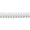 Image de Kopp Bornier Lüster, 12 pôles, blanc, conducteurs rigides 1-4mm², conducteurs souples multifilaires 1-2,5mm², 450V, dénudage 5-6mm, pièce isolante PP, inserts Acier étamé, Vis Acier chro, 342400087