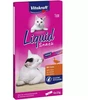 Image de [Congelez-le pour une glace pour chat] Vitakraft Snack liquide canard avec bêta-glucanes friandises pour chat - 6 x 15 g