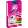 Image de VITAKRAFT- Liquid Snack, Friandise Liquide pour Chat, Au Boeuf Et À L’Herbe À Chat, en Sachets Individuels, pour Une Flore Intestinale Saine (1 Paquet De 6X 15G)