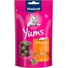 Image de Vitakraft Cat Yums, friandises pour chats, bouchées tendres fourrées au poulet et à l’herbe à chat, en sachet refermable, sans ajout de sucre (1x40g)