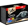 Image de Sheba Snacks pour Chat Creamy Snacks, 18 bâtonnets de friandises Pratiques pour Chat, 18 x 12 g (1 Paquet)   dans Les variétés de Poulet, Saumon (certifié MSC) et boeuf à lécher à la Main