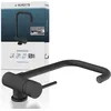 Image de SCHÜTTE 24556 Robinet de Cuisine WINDOW - Mitigeur Monocommande Sous Fenêtre, Flexible Rabattable 360° Pivotant, Noir