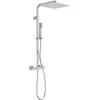 Image de SCHÜTTE 60049 SUMBA Kit de douche avec thermostatique, verrouillage de sécurité 38 °C Chromé