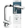 Image de SCHÜTTE LONDON Robinet Cuisine avec Douchette Extensible Mitigeur, Rabattable Mitigeur Robinet Evier de Cuisine avec Douchette, Rotative à 360° Froid & Chaud Disponible, Chromé
