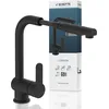 Image de SCHÜTTE LONDON Robinet Cuisine avec Douchette Extensible Mitigeur, Rabattable Mitigeur Robinet Evier de Cuisine avec Douchette, Rotative à 360° Froid & Chaud Disponible, Noir
