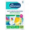 Image de Dr. Beckmann - Lingette Anti-Décoloration Réutilisable x1 - Protection contre la décoloration et maintien de l'éclat des couleurs - Fibre 100% coton efficace jusqu'à 30 lavages (Lot de 2)