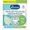 Image de Dr. Beckmann FEUILLES MAGIQUES Lessive en feuilles L'ESSENTIELLE | Format pré-dosé, pratique et léger | 100% hydrosoluble, facile à utiliser et ranger | 25 feuilles, Bergamote