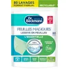 Image de Dr. Beckmann - Lessive en feuilles L'ESSENTIELLE - Feuilles Magiques - Désinfectant Linge Pré-Dosé, Pratique et Léger - 100% Hydrosoluble - Produit Ménager Maison Facile à Utiliser - 80 Feuilles