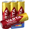 Image de VARTA Piles AA, lot de 4, Longlife Max Power, Alcalines, 1,5V, adaptées aux appareils photo numériques, contrôleurs, tensiomètres, Made in Germany
