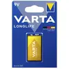 Image de Varta LONGLIFE 9V Bli 1 Pile 6LR61 (9V) alcaline(s) 565 mAh 9 V 1 pc(s)