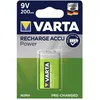 Image de VARTA Piles rechargeables Pile Bloc 9V, lot de 1, Recharge Accu Power, 200 mAh, sans effet mémoire, préchargée, prête à l'emploi
