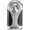 Image de VARTA Lampe Torche LED incl. 3x piles AAA, Silver Light, lampe de poche avec anneau de suspension, corps robuste avec poignée en caoutchouc, compacte et maniable, faisceau large